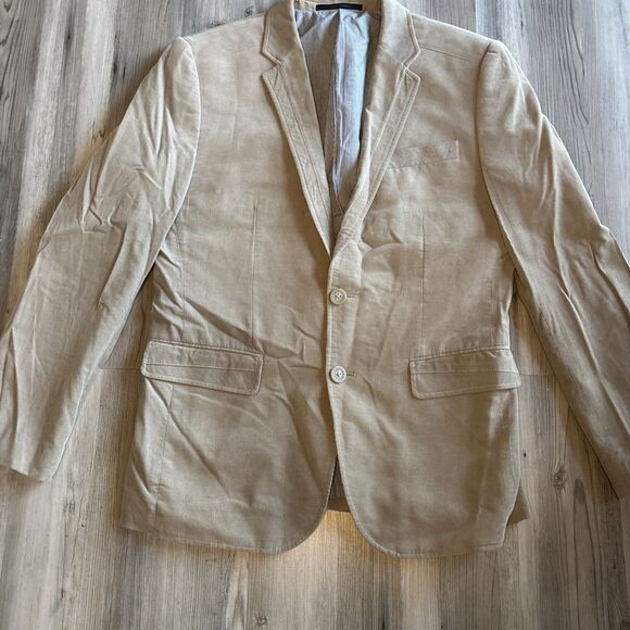 Jack Jones New Mars Old Money Beige Corduroy Blazer Size 180/100A (size 40) - Picture 1 of 11